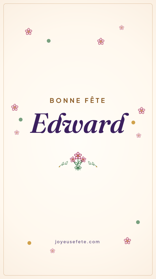 Image « Bonne fête Edward » au format story
