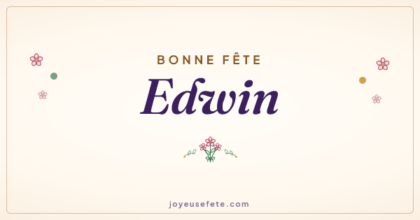 Image « Bonne fête Edwin » au format large