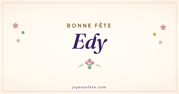 Image « Bonne fête Edy » au format large