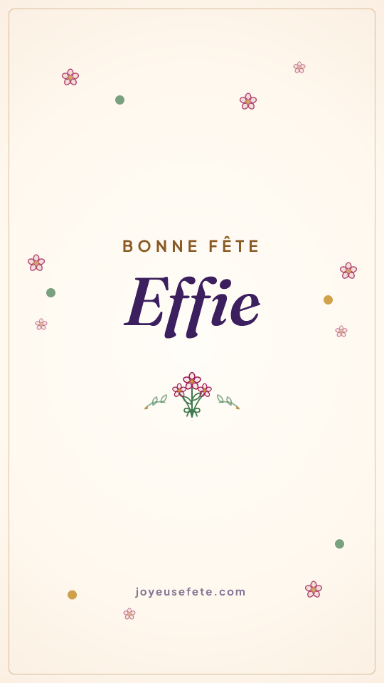 Image « Bonne fête Effie » au format story