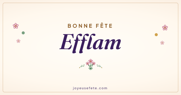 Image « Bonne fête Efflam » au format large