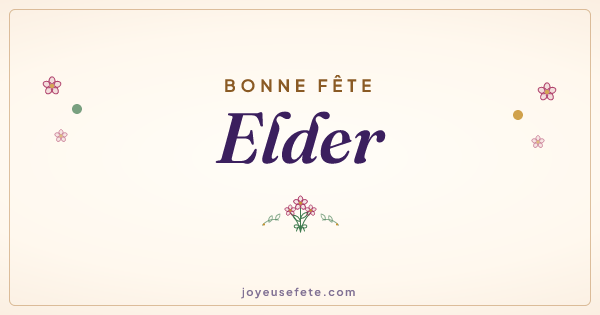 Image « Bonne fête Elder » au format large