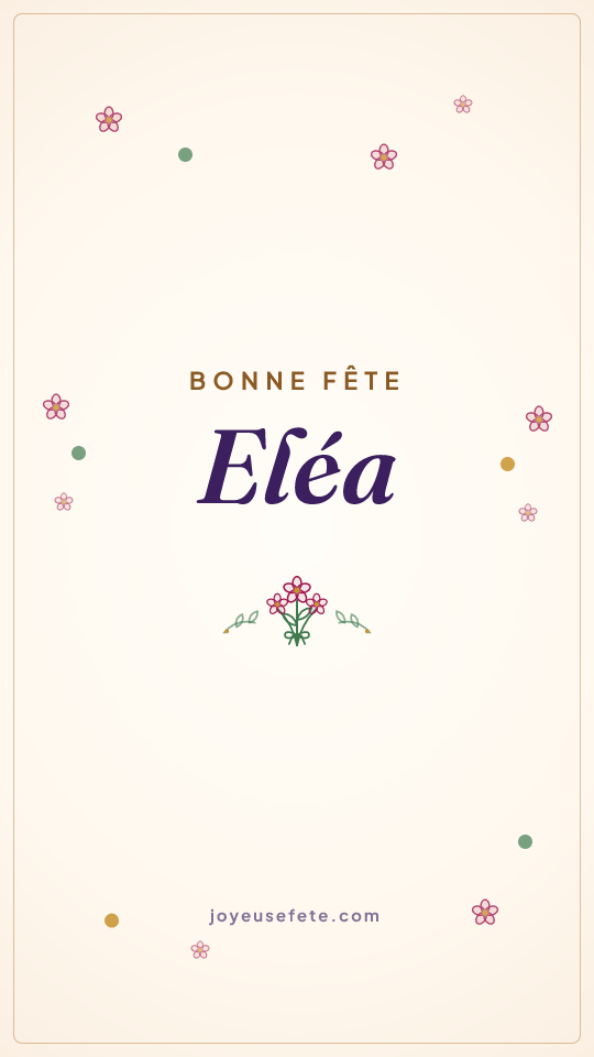 Image « Bonne fête Eléa » au format story