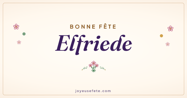 Image « Bonne fête Elfriede » au format large