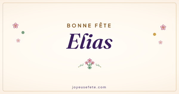 Image « Bonne fête Elias » au format large