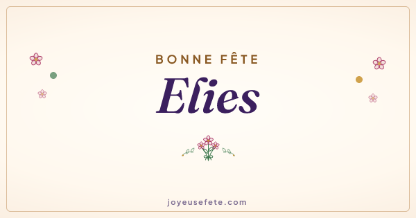Image « Bonne fête Elies » au format large