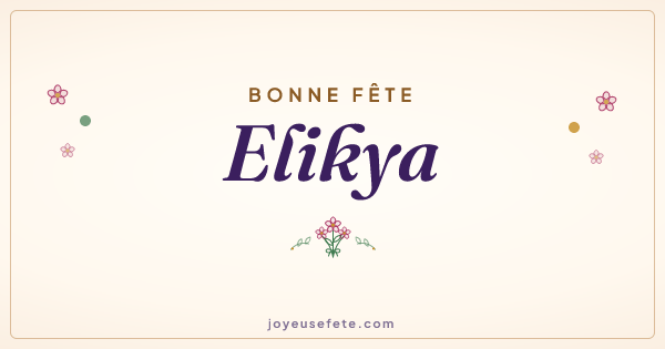 Image « Bonne fête Elikya » au format large