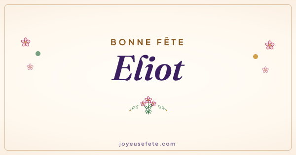 Image « Bonne fête Eliot » au format large