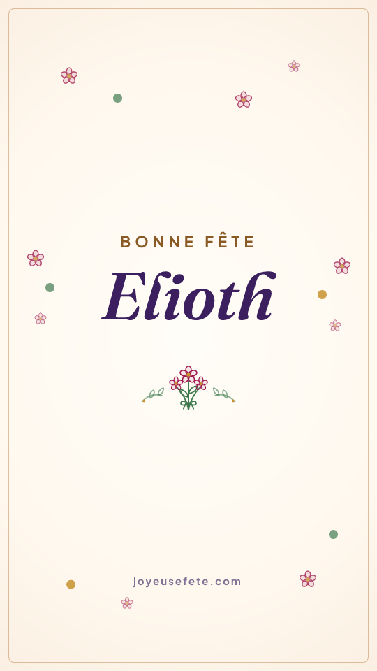 Image « Bonne fête Elioth » au format story