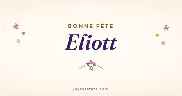 Image « Bonne fête Eliott » au format large