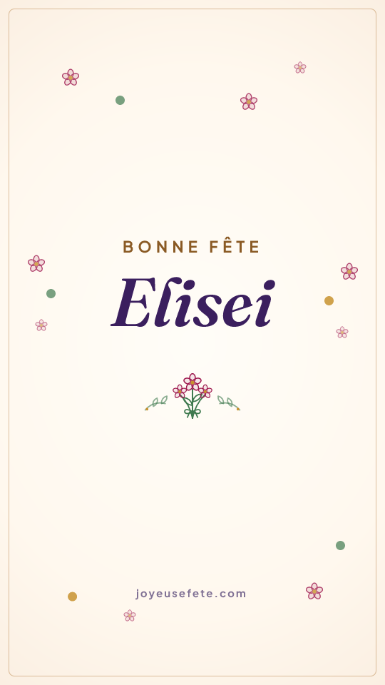 Image « Bonne fête Elisei » au format story