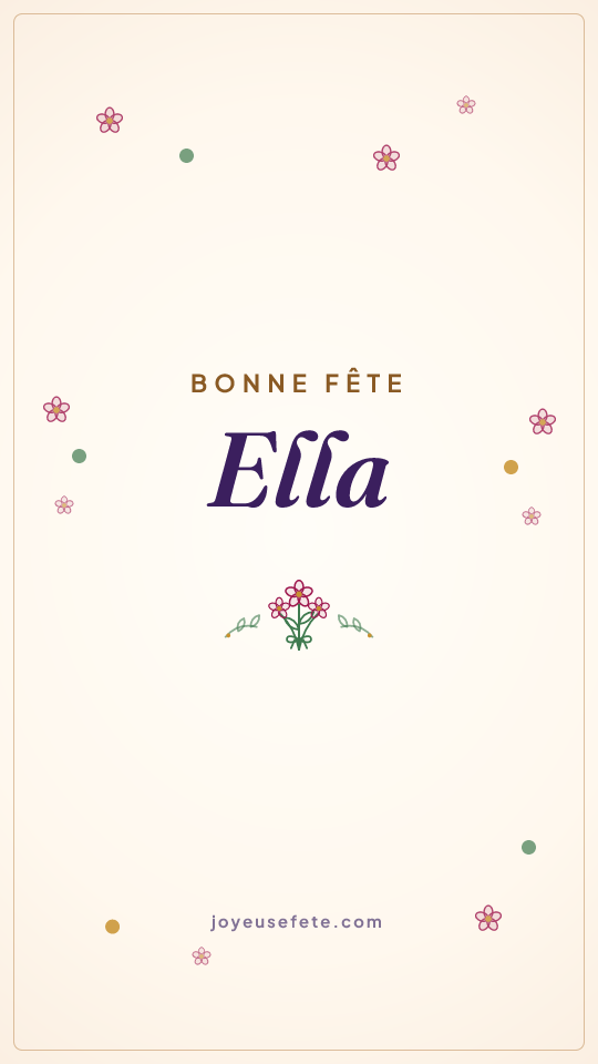 Image « Bonne fête Ella » au format story