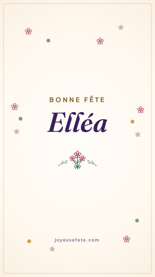 Image « Bonne fête Elléa » au format story