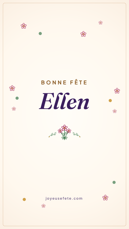 Image « Bonne fête Ellen » au format story