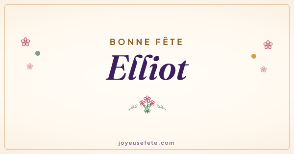 Image « Bonne fête Elliot » au format large