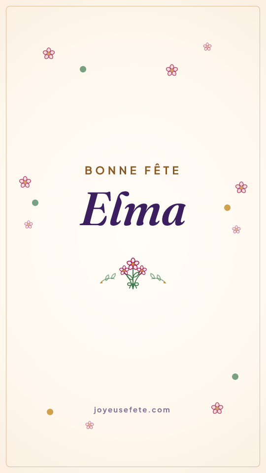 Image « Bonne fête Elma » au format story