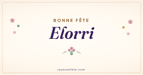 Image « Bonne fête Elorri » au format large
