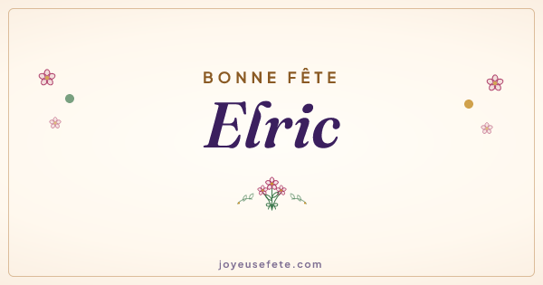 Image « Bonne fête Elric » au format large