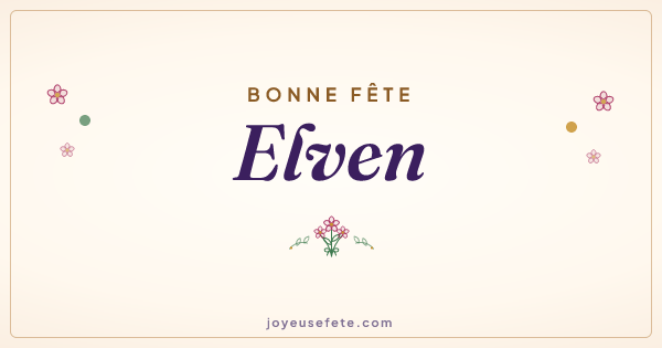 Image « Bonne fête Elven » au format large