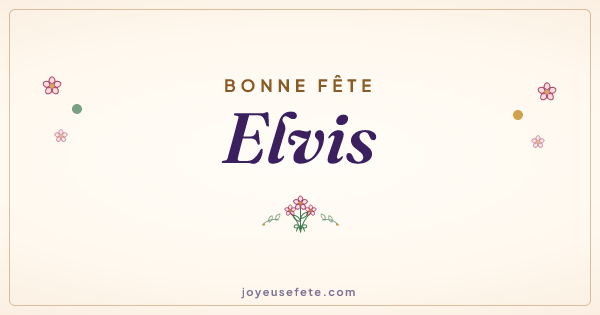 Image « Bonne fête Elvis » au format large