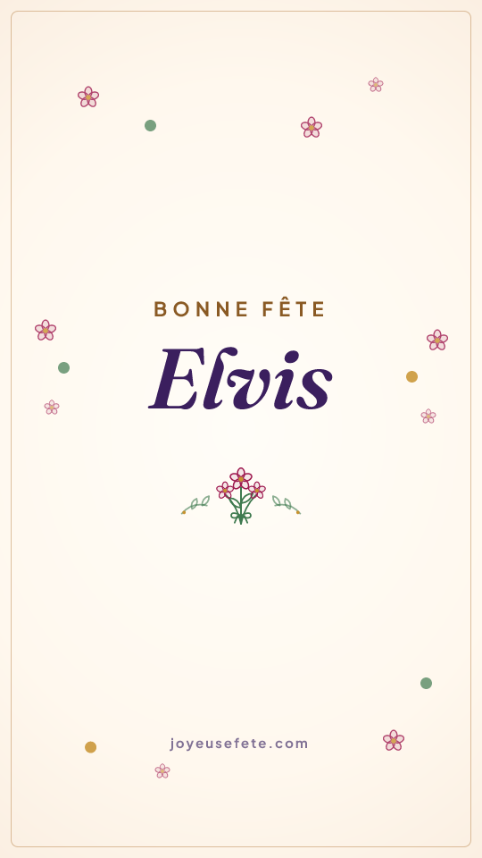 Image « Bonne fête Elvis » au format story
