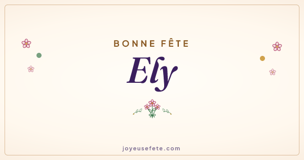 Image « Bonne fête Ely » au format large