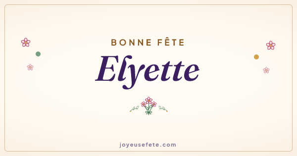 Image « Bonne fête Elyette » au format large