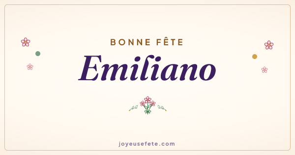 Image « Bonne fête Emiliano » au format large