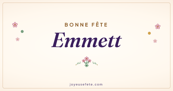 Image « Bonne fête Emmett » au format large
