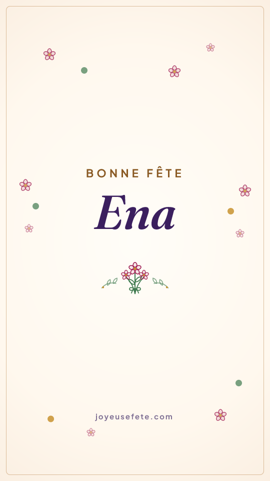 Image « Bonne fête Ena » au format story