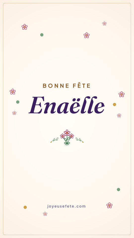 Image « Bonne fête Enaëlle » au format story