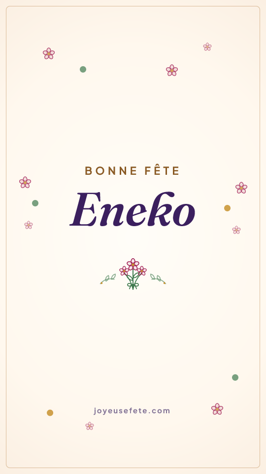 Image « Bonne fête Eneko » au format story