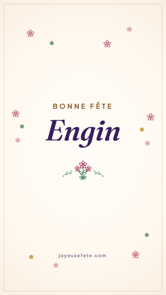 Image « Bonne fête Engin » au format story