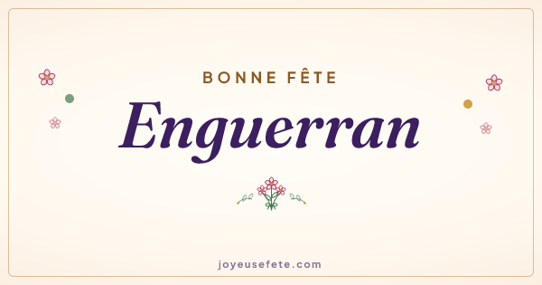 Image « Bonne fête Enguerran » au format large