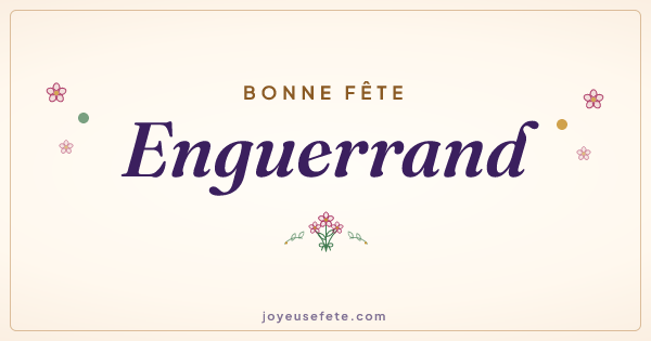 Image « Bonne fête Enguerrand » au format large
