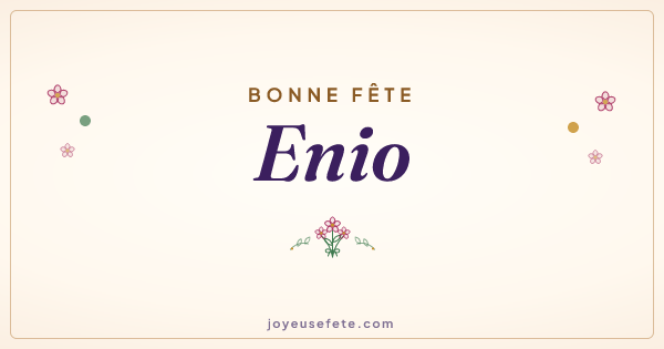 Image « Bonne fête Enio » au format large