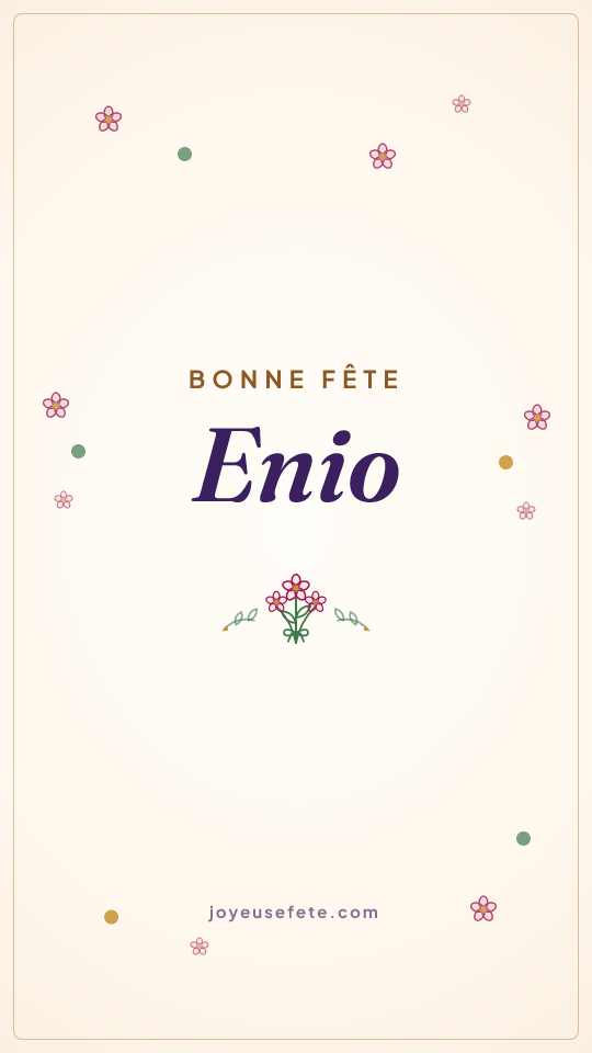 Image « Bonne fête Enio » au format story