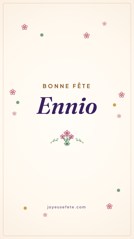 Image « Bonne fête Ennio » au format story