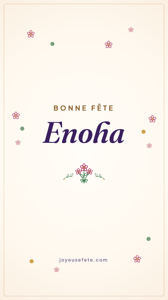 Image « Bonne fête Enoha » au format story