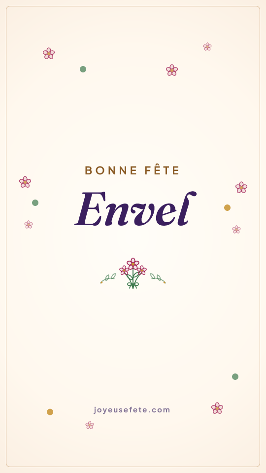 Image « Bonne fête Envel » au format story