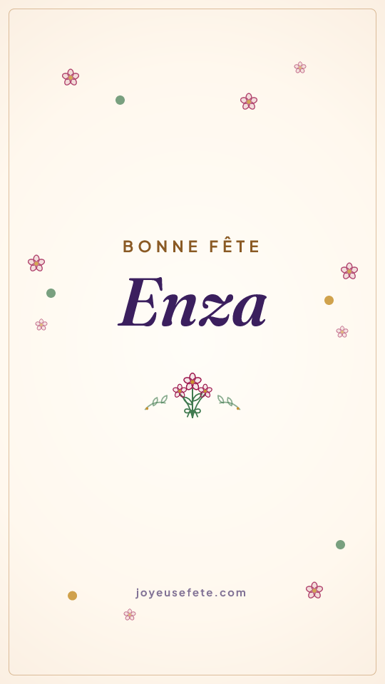 Image « Bonne fête Enza » au format story