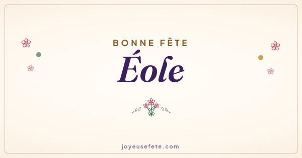 Image « Bonne fête Éole » au format large