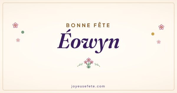 Image « Bonne fête Éowyn » au format large