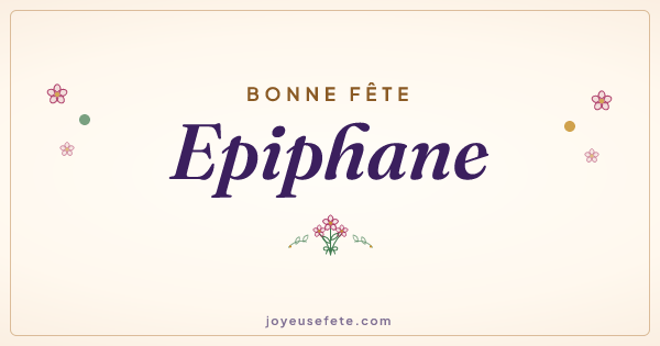 Image « Bonne fête Epiphane » au format large