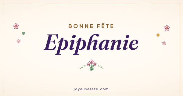 Image « Bonne fête Epiphanie » au format large