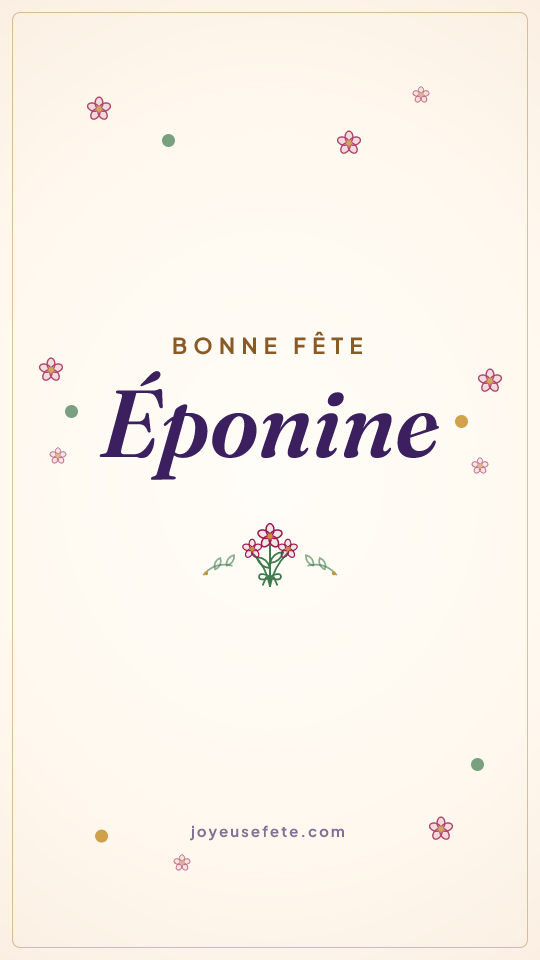 Image « Bonne fête Éponine » au format story
