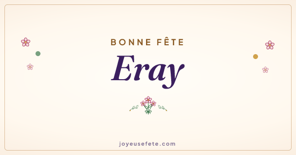 Image « Bonne fête Eray » au format large