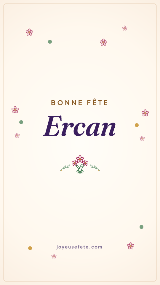 Image « Bonne fête Ercan » au format story