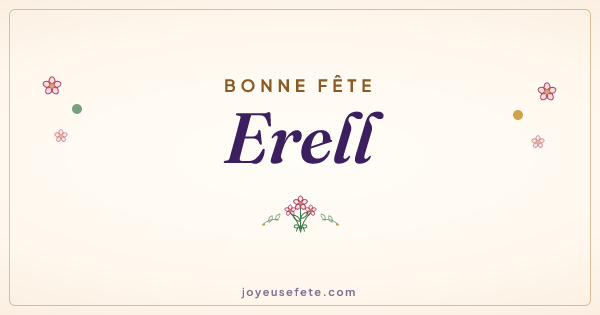 Image « Bonne fête Erell » au format large
