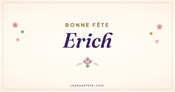 Image « Bonne fête Erich » au format large